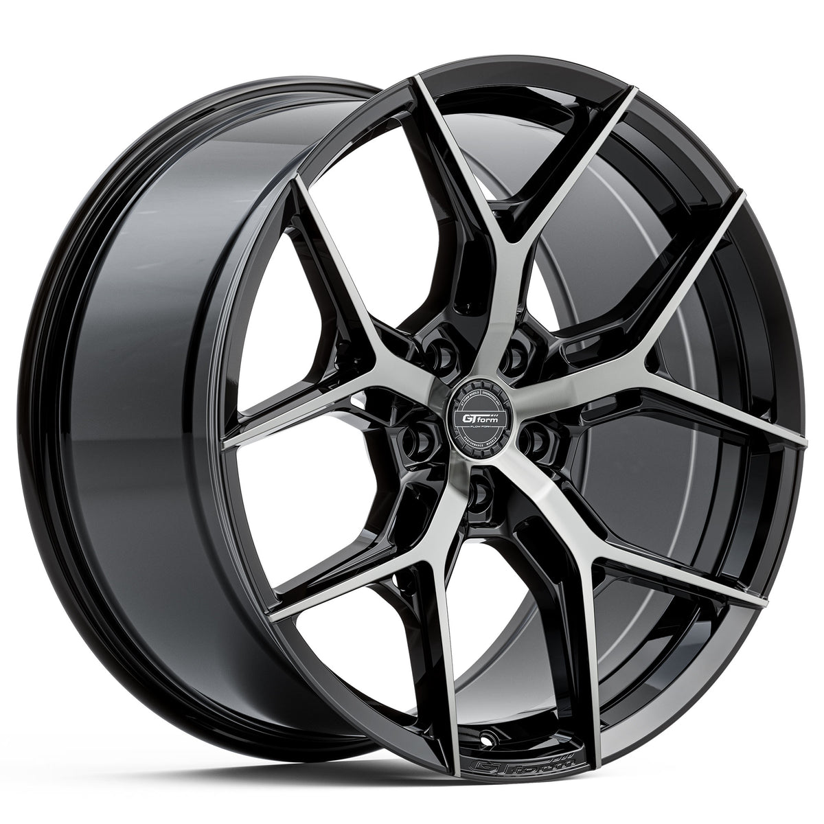 GT Form Torque Gloss Black Tinted Wheels