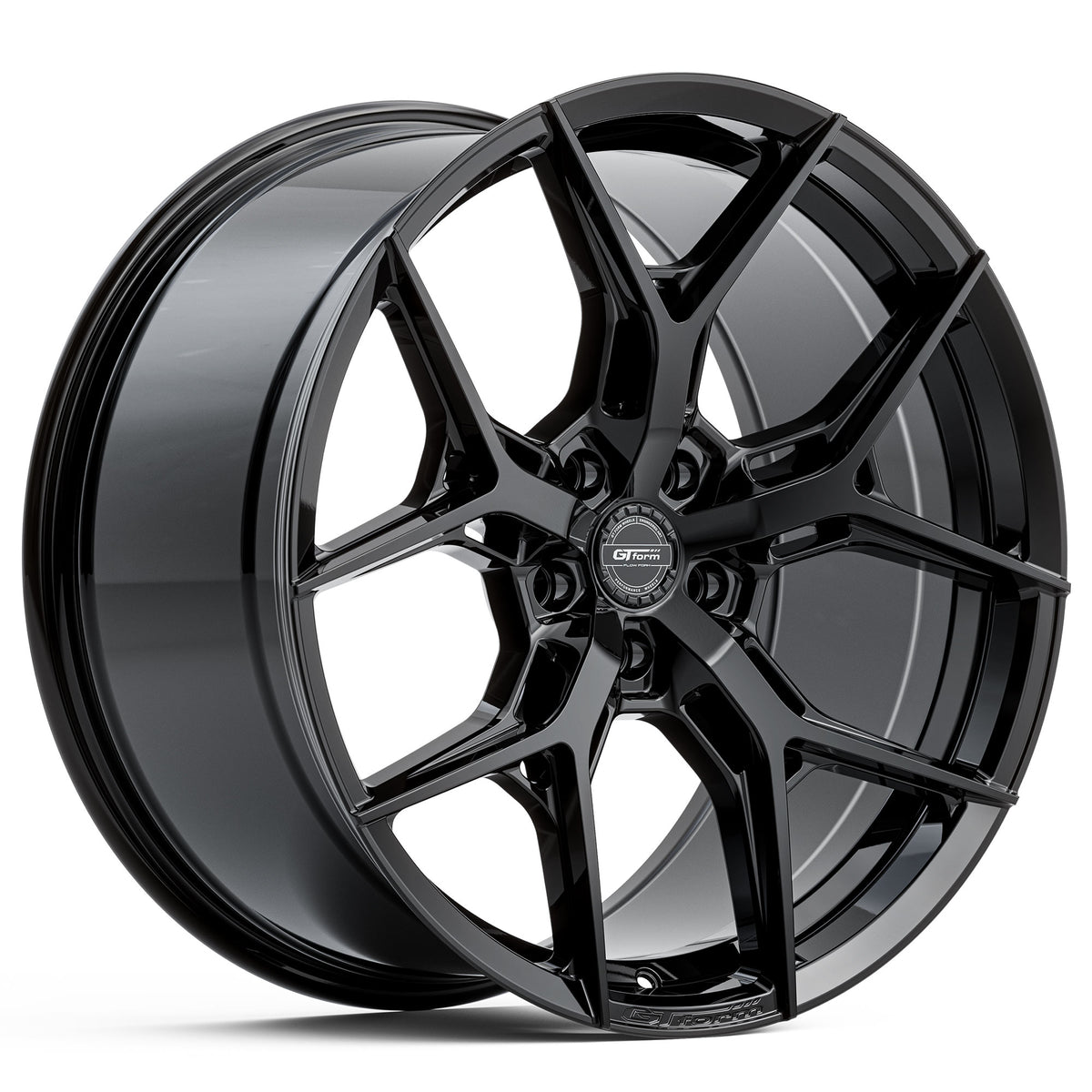 GT Form Torque Gloss Black Wheels