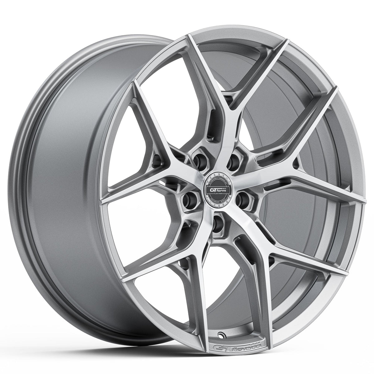 GT Form Torque Silver Machined Face Wheels