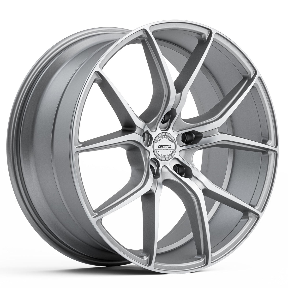 GT Form Venom Silver Machined Face Wheels