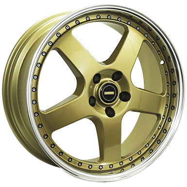 Simmons FR1 Gold Polish Lip Wheels