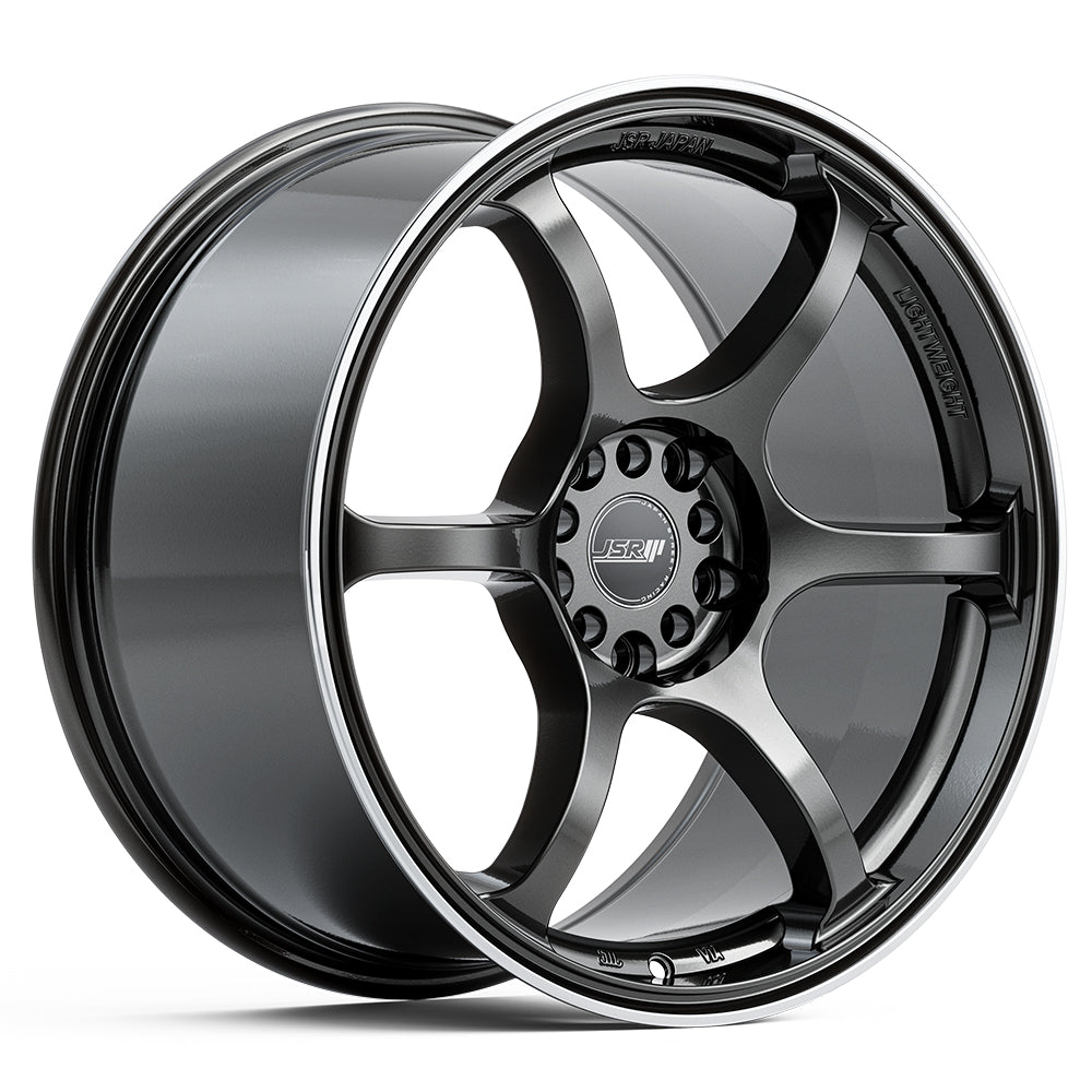 JSR ST06 Gunmetal Grey Machined Lip Wheels