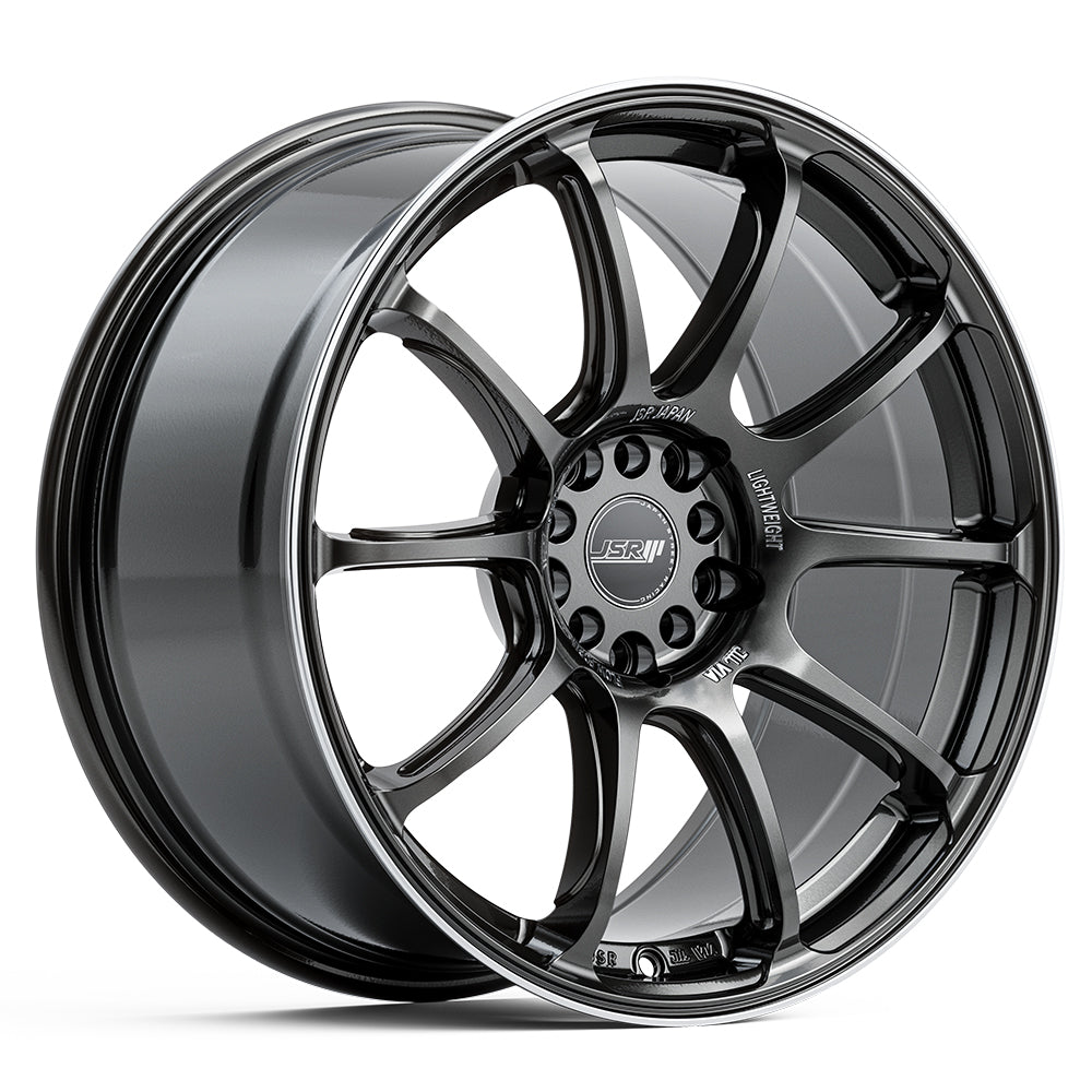 JSR ST10 Gunmetal Grey Machined Lip Wheels