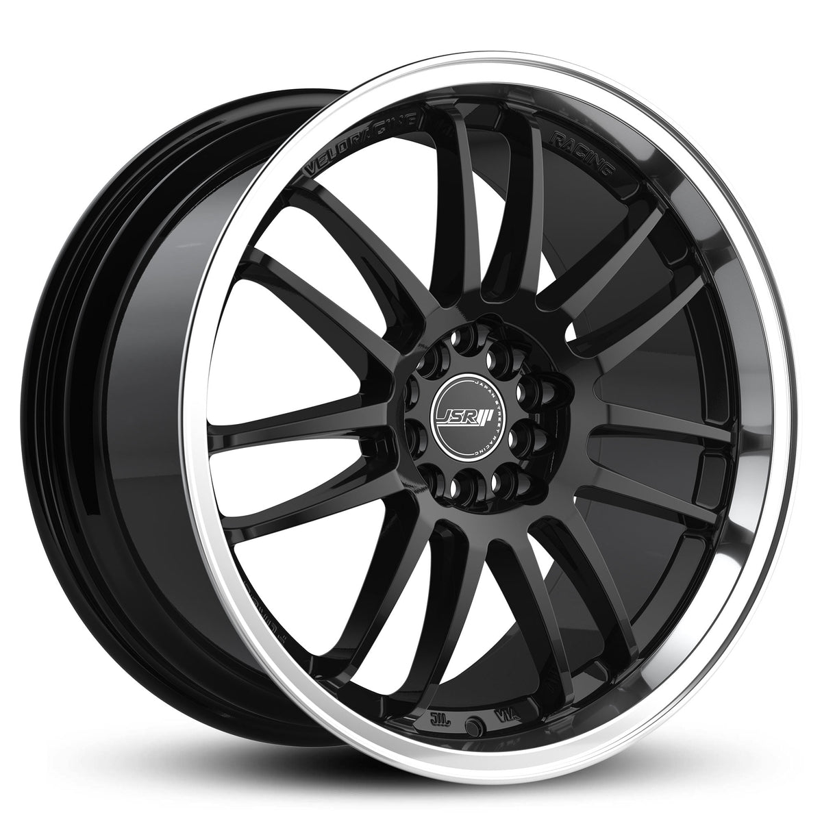 JSR ST32 Gloss Black Machined Lip Wheels