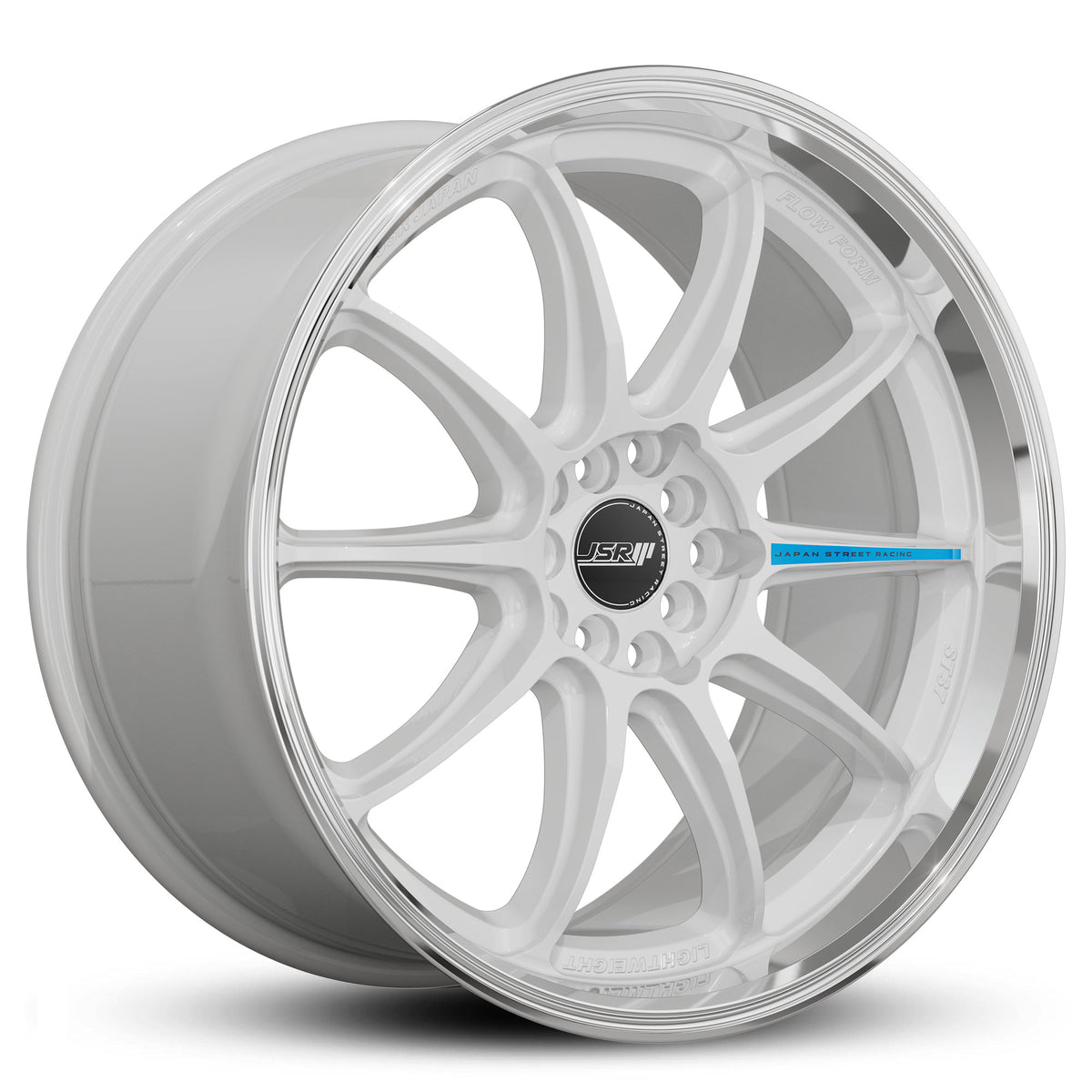 JSR ST37 Gloss White Machined Lip Wheels