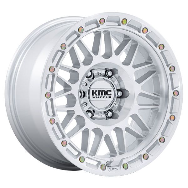 KMC Attack KM555 Gloss Silver with Machined Face
