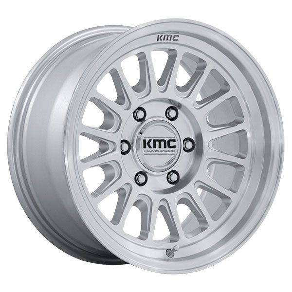 KMC Impact FFT KM733 Gloss Silver with Machined Face