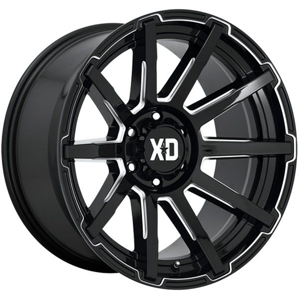 KMC Outbreak XD847 Gloss Black Milled