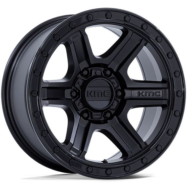 KMC Outrun KM551 Matte Black with Gloss Black Lip