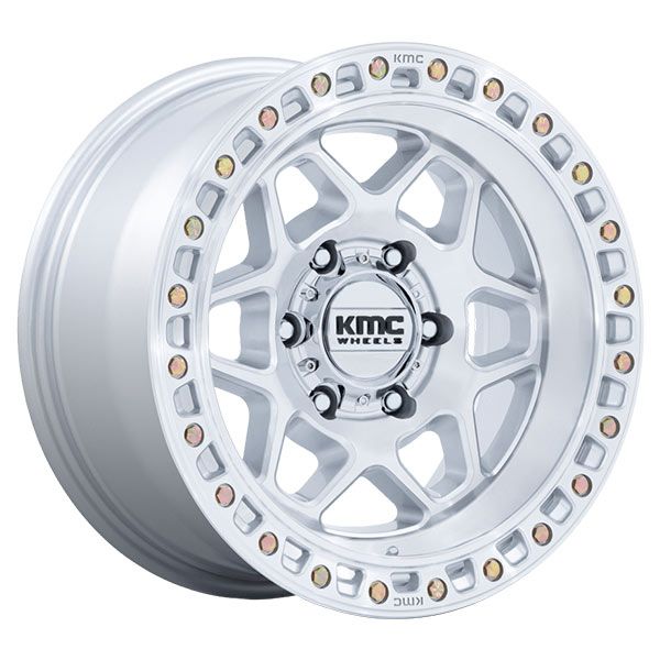 KMC Torx KM553 Gloss Silver with Machined Face