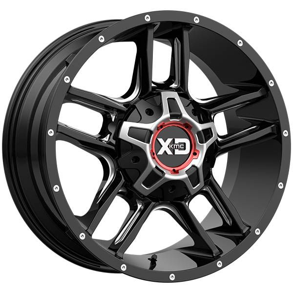 KMC Clamp XD839 Gloss Black Milled