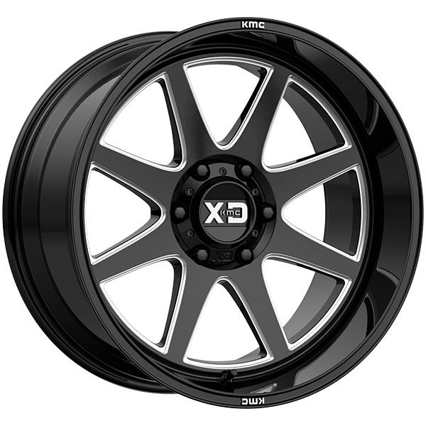 KMC Pike XD844 Gloss Black Milled