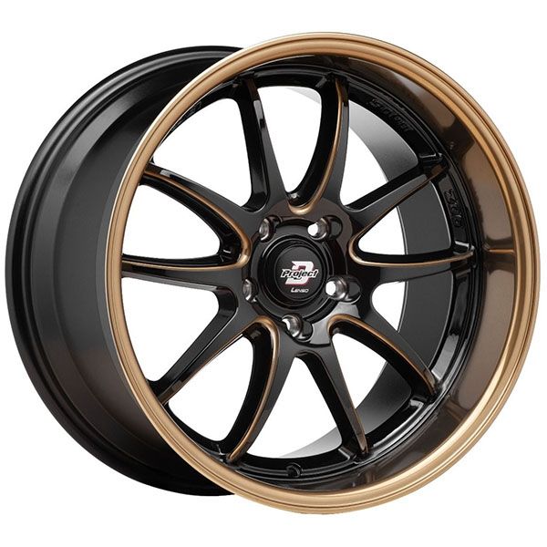 Lenso 90-Z Gloss Black w/copper lip wheel