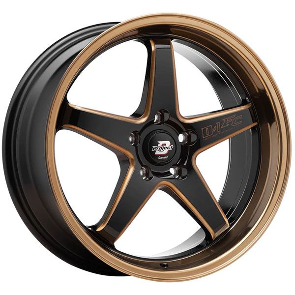 Lenso D-1FC Gloss Black Copper wheel