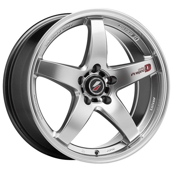 Lenso D-1R Hyper Silver w/mirror lip wheel