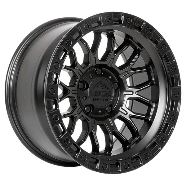 Lock Off-Road Combat Matte Black wheel