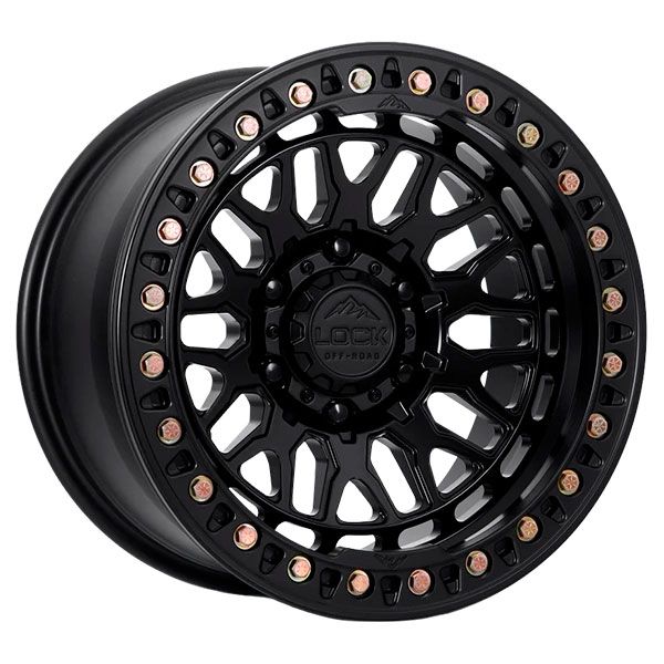 Lock Off-Road Invader Forged Beadlock Matte Black wheel