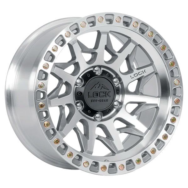 Lock Off-Road Lunatic Machined Clear Coat wheel