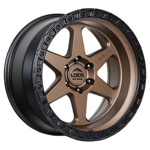 Lock Off-Road Olympus Desert Bronze Matte Black Lip wheel