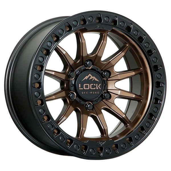 Lock Off-Road Trail Matte Bronze Black Lip wheel