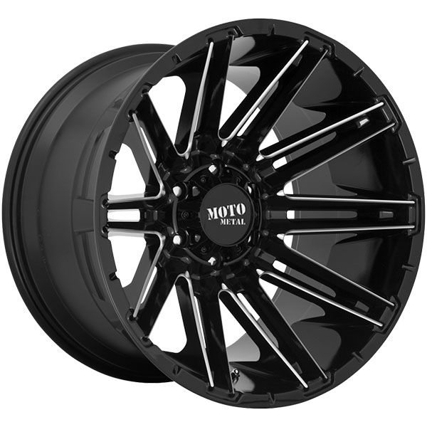 Moto Metal MO998 Kraken Gloss Black Milled wheel