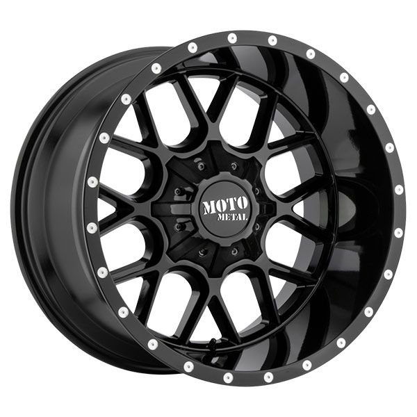 Moto Metal Siege Gloss Black wheel