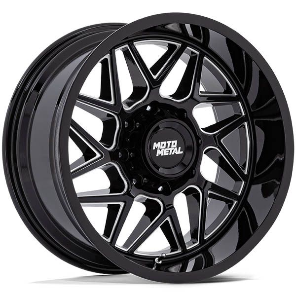 Moto Metal Turbine Gloss Black Milled wheel