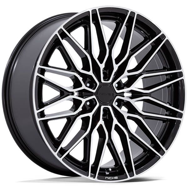 Niche Calabria 6 Gloss Black Machined wheel