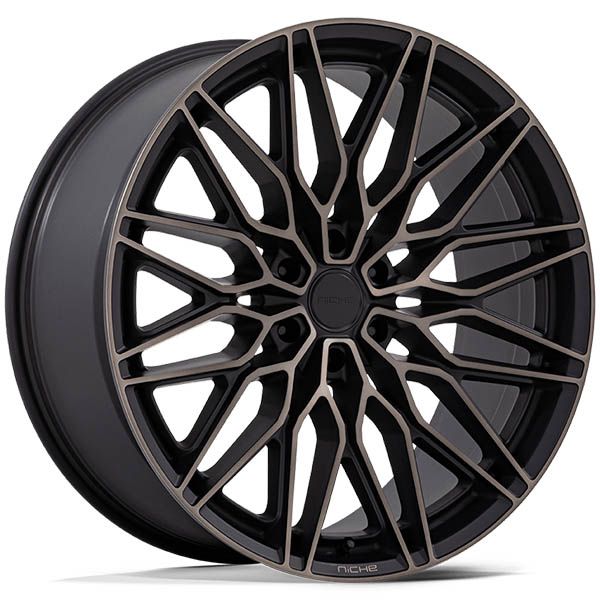 Niche Calabria 6 Matte Black Machined Dark Tint wheel