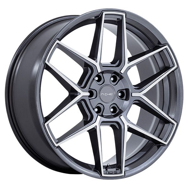 Niche Rise Anthracite with Machined Face wheel