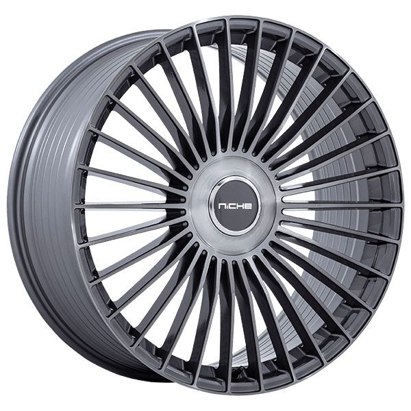 Niche Serene Gloss Titanium Brushed wheel
