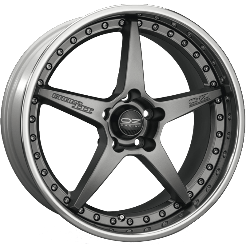 OZ Racing CRONO III Matt Graphite Silver Wheels