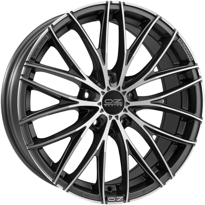OZ Racing ITALIA 150 MATT DARK GRAPHITE DIAMOND CUT Wheels