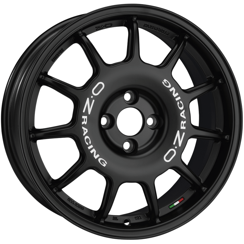OZ Racing LEGGENDA MATT BLACK WHITE LETTERING Wheels