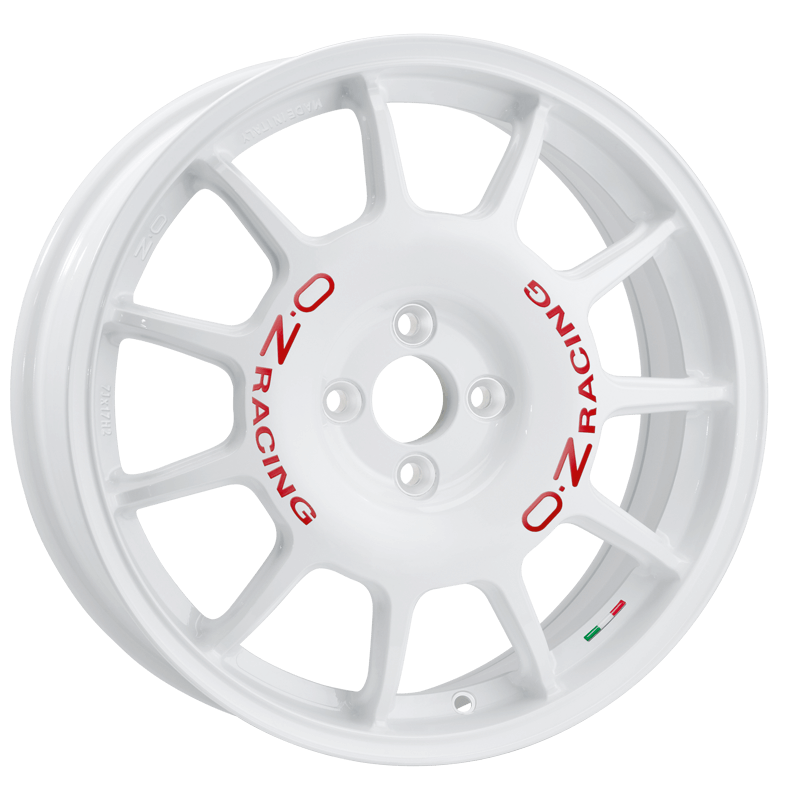 OZ Racing LEGGENDA RACE WHITE RED LETTERING Wheels