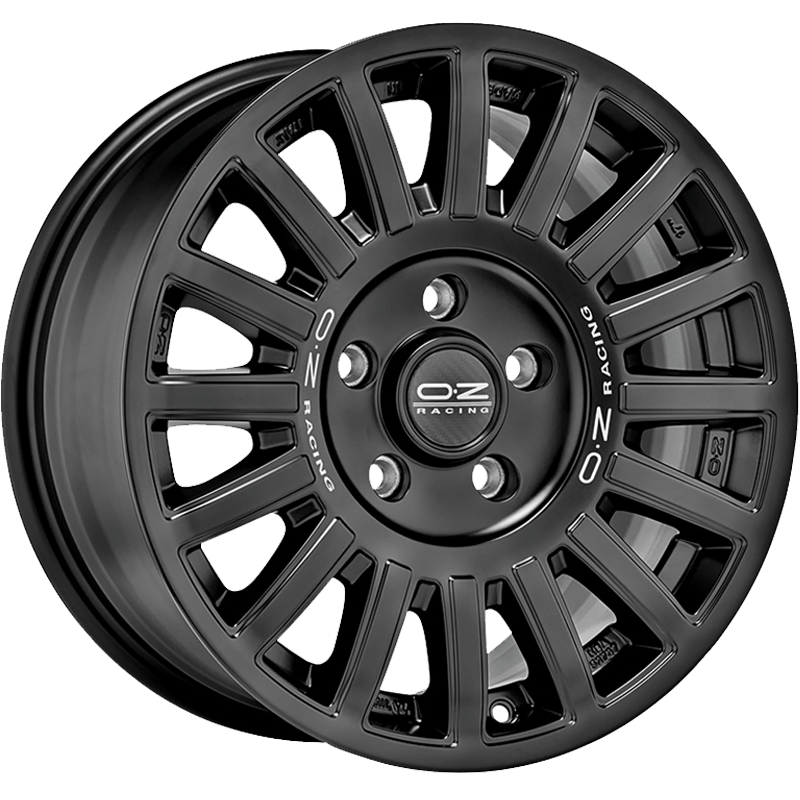 OZ Racing RALLY RAID MATT BLACK SILVER LETTERING Wheels