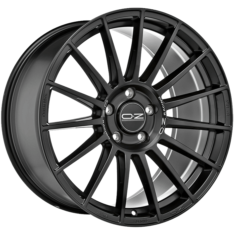 OZ Racing SUPERTURISMO DAKAR MATT BLACK SILVER LETTERING Wheels
