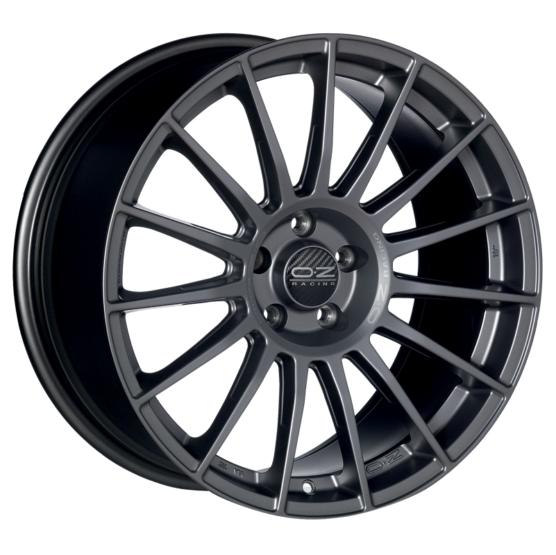 OZ Racing SUPERTURISMO LM MATT GRAPHITE SILVER LETTERING Wheels