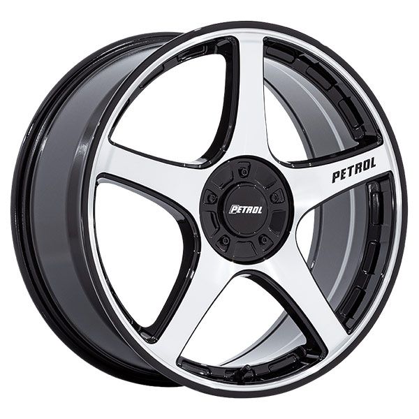 Petrol P2E Gloss Black with Machined Face wheel