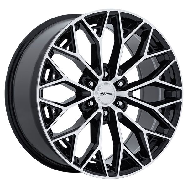 Petrol P5E Gloss Black with Machined Face wheel