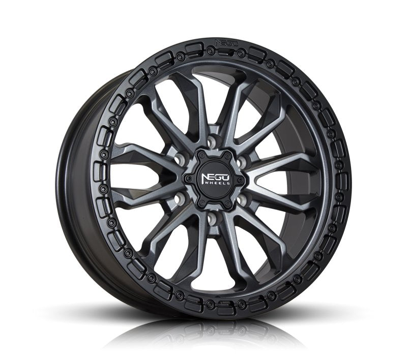 SC Racing N09 Matte Gunmetal Black Lip Wheels