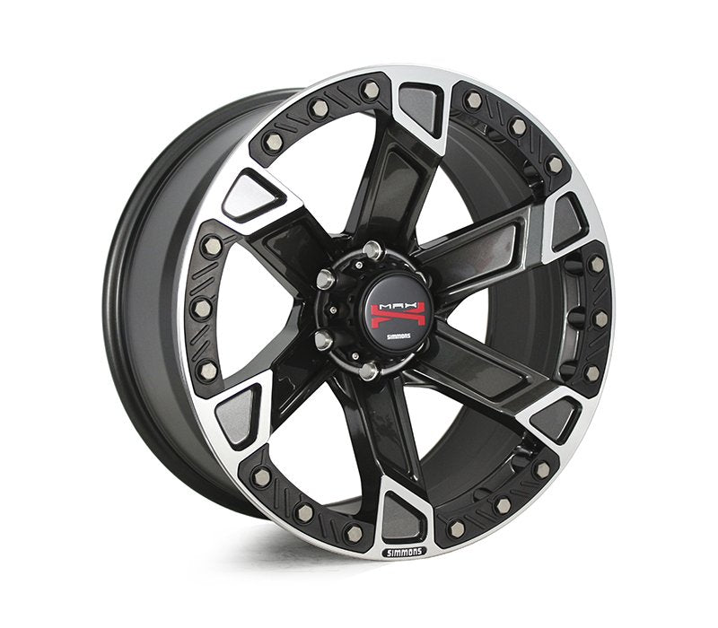 Simmons MAX X05 Hyper Dark Matt Black Plate Wheels