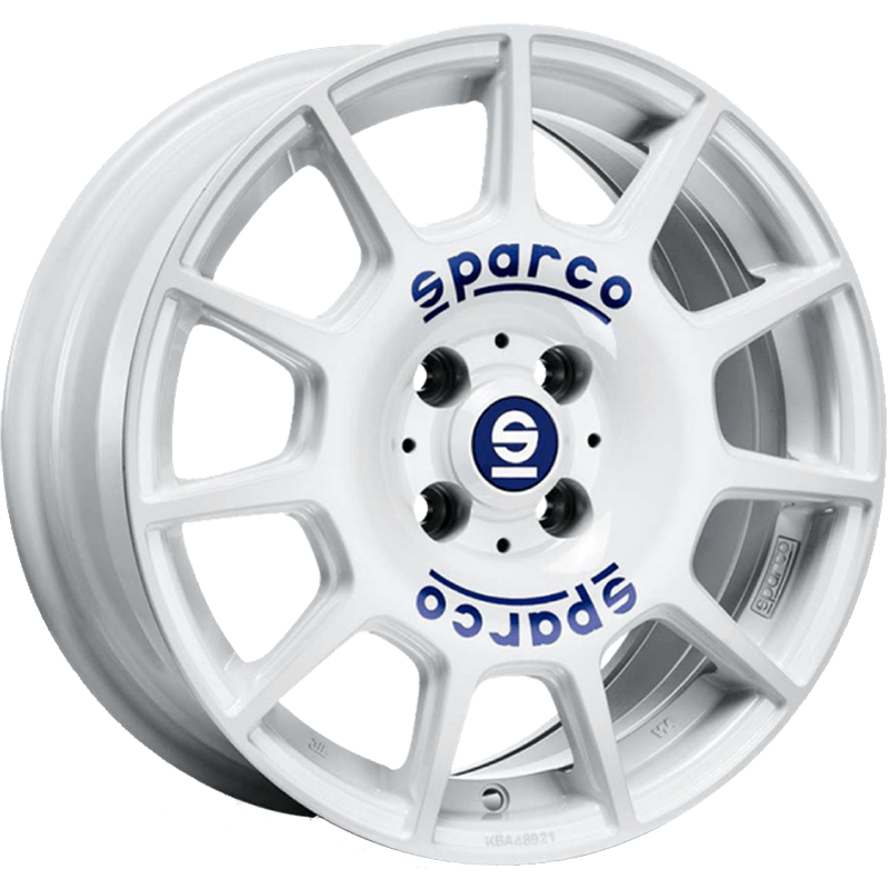 Sparco TERRA White Blue Lettering Wheels
