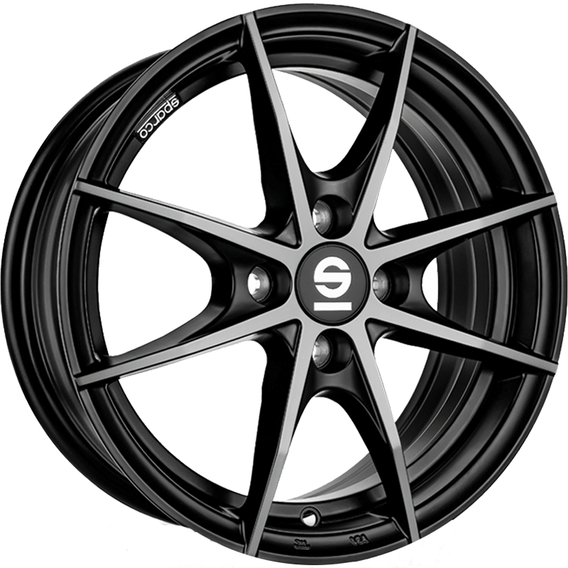 Sparco TROFEO 4 Fume Black Full Polished Wheels