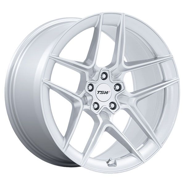 TSW Slipstream Gloss Silver with Machined Face wheel