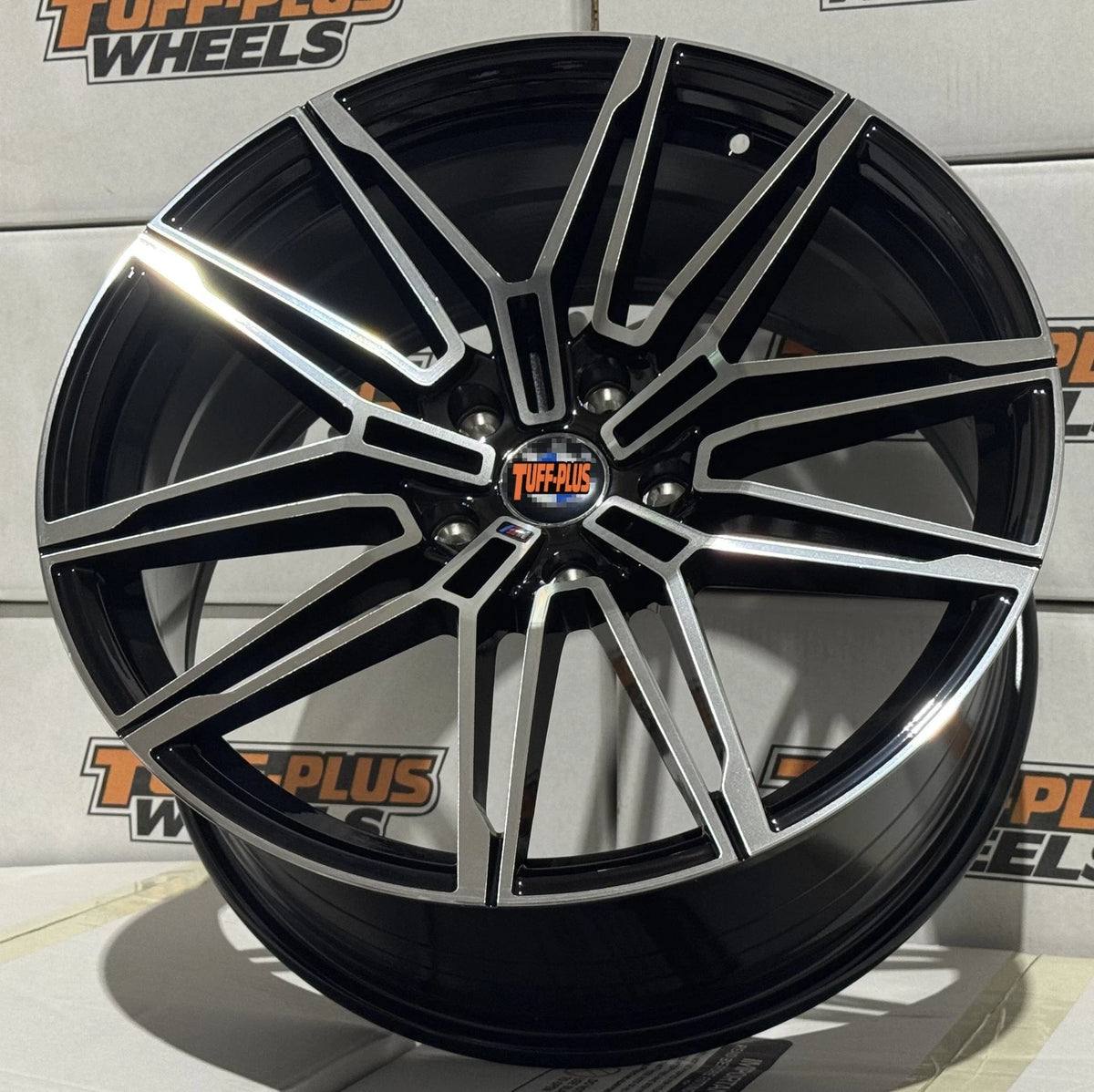 Tuff Plus BMW M Power Style Black Machined Face Wheels